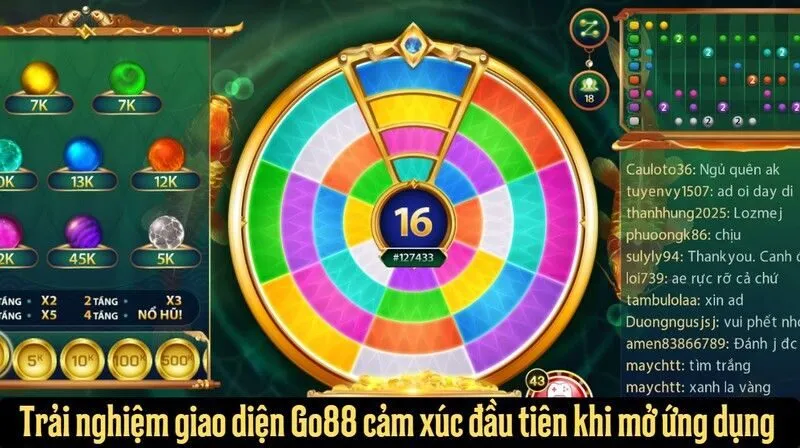 Trải nghiệm giao diện Go88 cảm xúc đầu tiên khi mở ứng dụng 