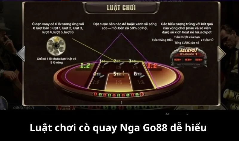Luật chơi cò quay Nga Go88 dễ hiểu
